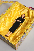 Dolce & Gabbana Black Dress Ceramic Porcelain Fashion Leather Sicily Dolls