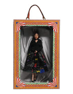 Dolce & Gabbana Black Dress Ceramic Porcelain Fashion Leather Sicily Dolls