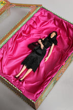 Dolce & Gabbana Black Dress Ceramic Porcelain Fashion Leather Sicily Dolls