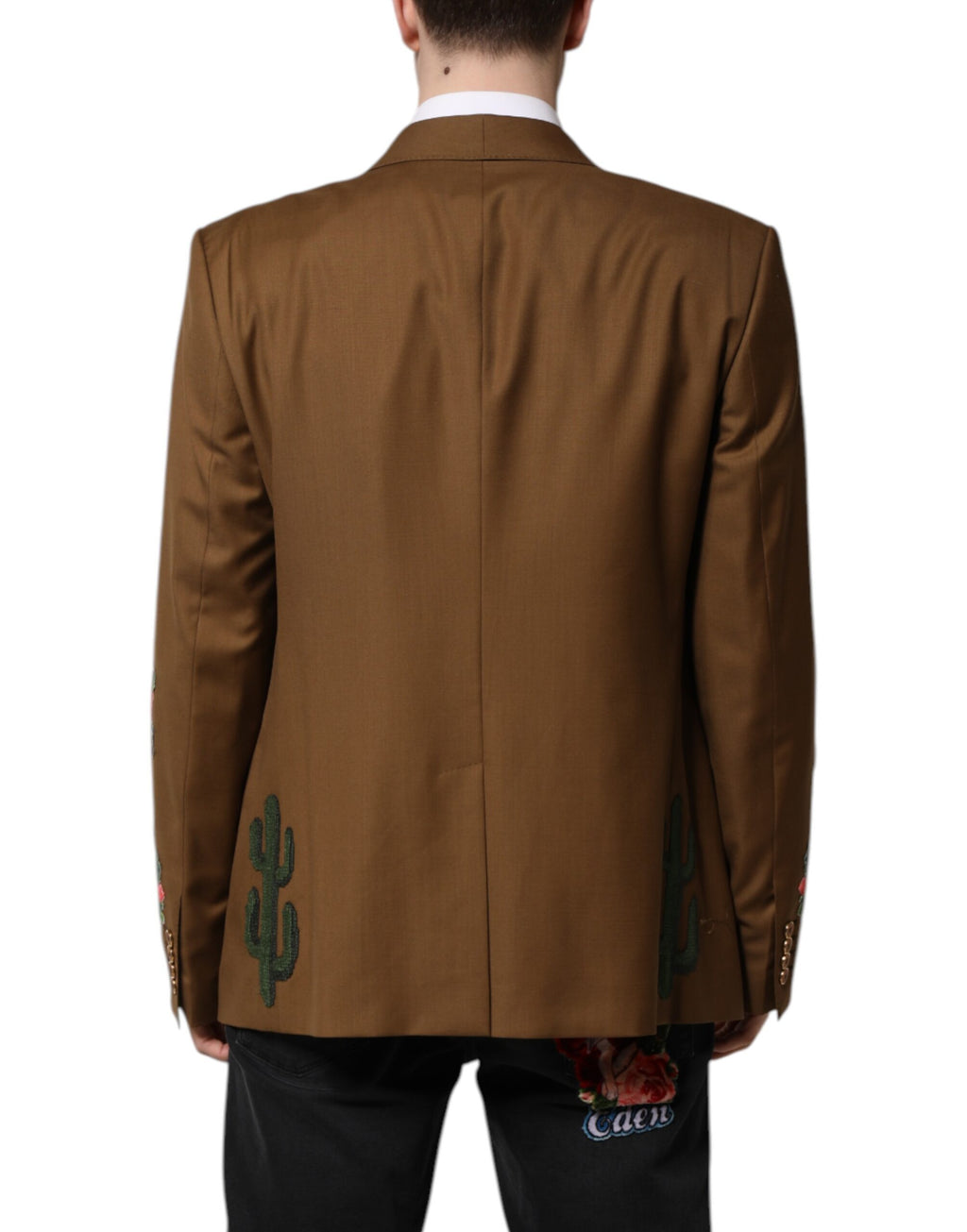 Dolce & Gabbana Brown MARTINI Single Breasted Coat Blazer