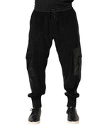 Dolce & Gabbana Black Cotton Cargo Jogger Sweatpants Pants