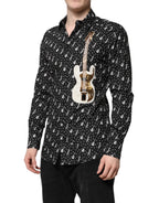 Dolce & Gabbana Black GOLD Instrument Embellished Shirt