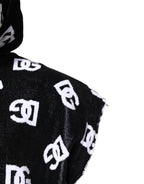 Dolce & Gabbana Black DG Cotton Hooded Sleeveless Sweater