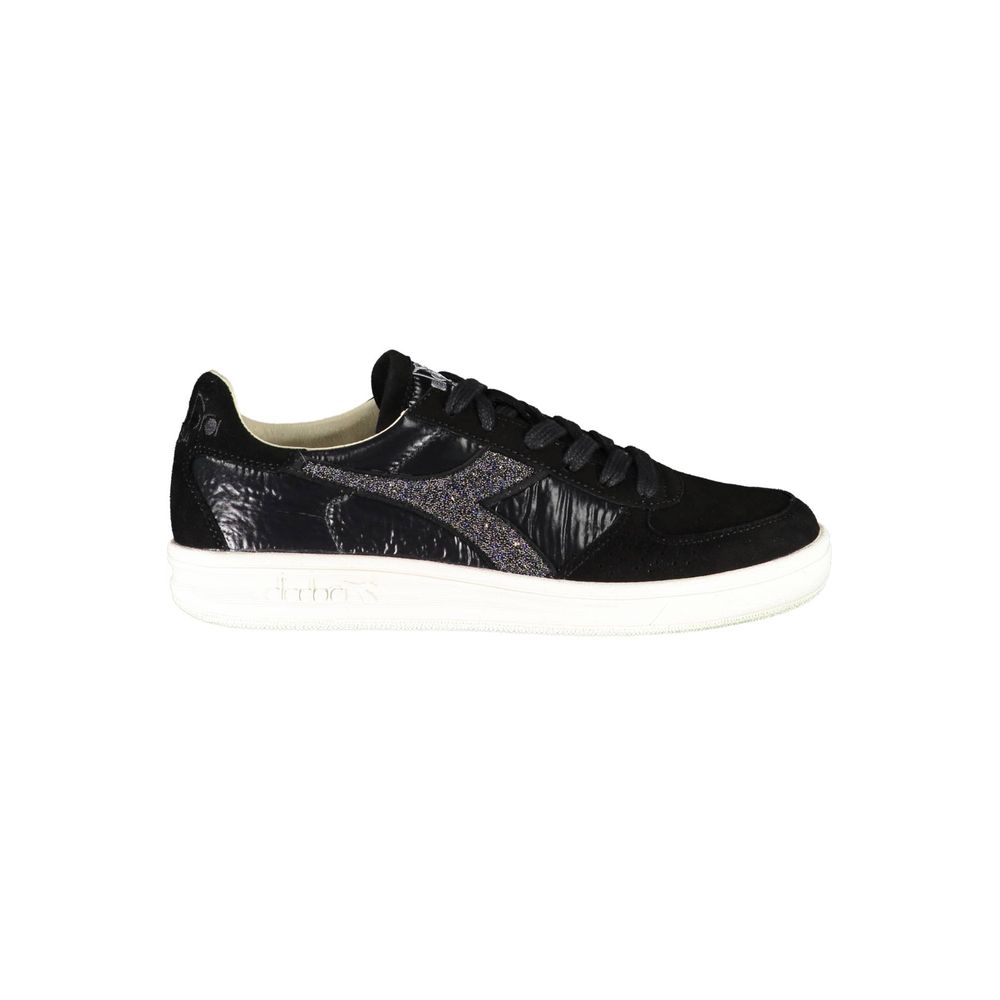 Diadora Black Leather Women Sneaker