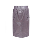 Tom Ford Purple Polyamide Midi Skirt