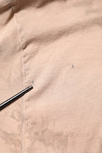 Dolce & Gabbana Beige Tie Dye Logo Print Cropped T-shirt