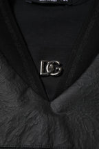 Dolce & Gabbana Black Cotton Short Sleeves V-neck T-shirt