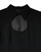 Dolce & Gabbana Black Long Sleeves Bodycon Sheath Midi Dress