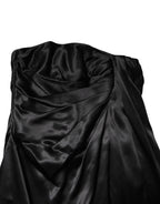 Dolce & Gabbana Black Strapless Sheath A-line Mini Dress