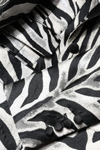 Dolce & Gabbana Black White Polyester Women Blazer Jacket