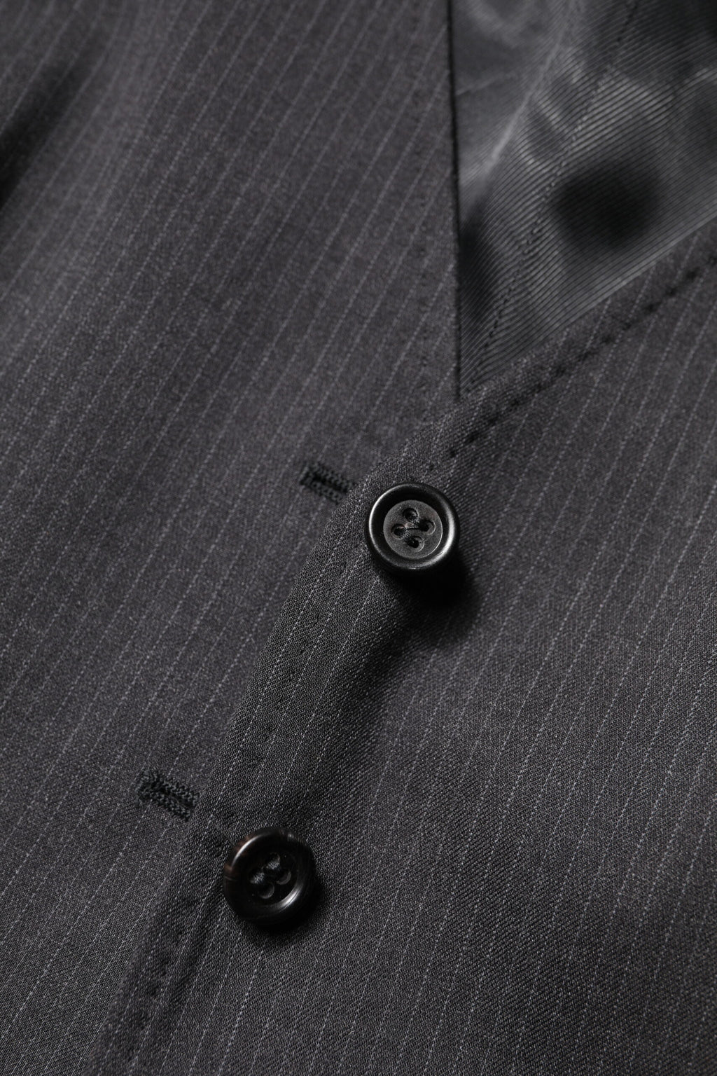 Dolce & Gabbana Black Striped Button Down Sleeveless Vest Top