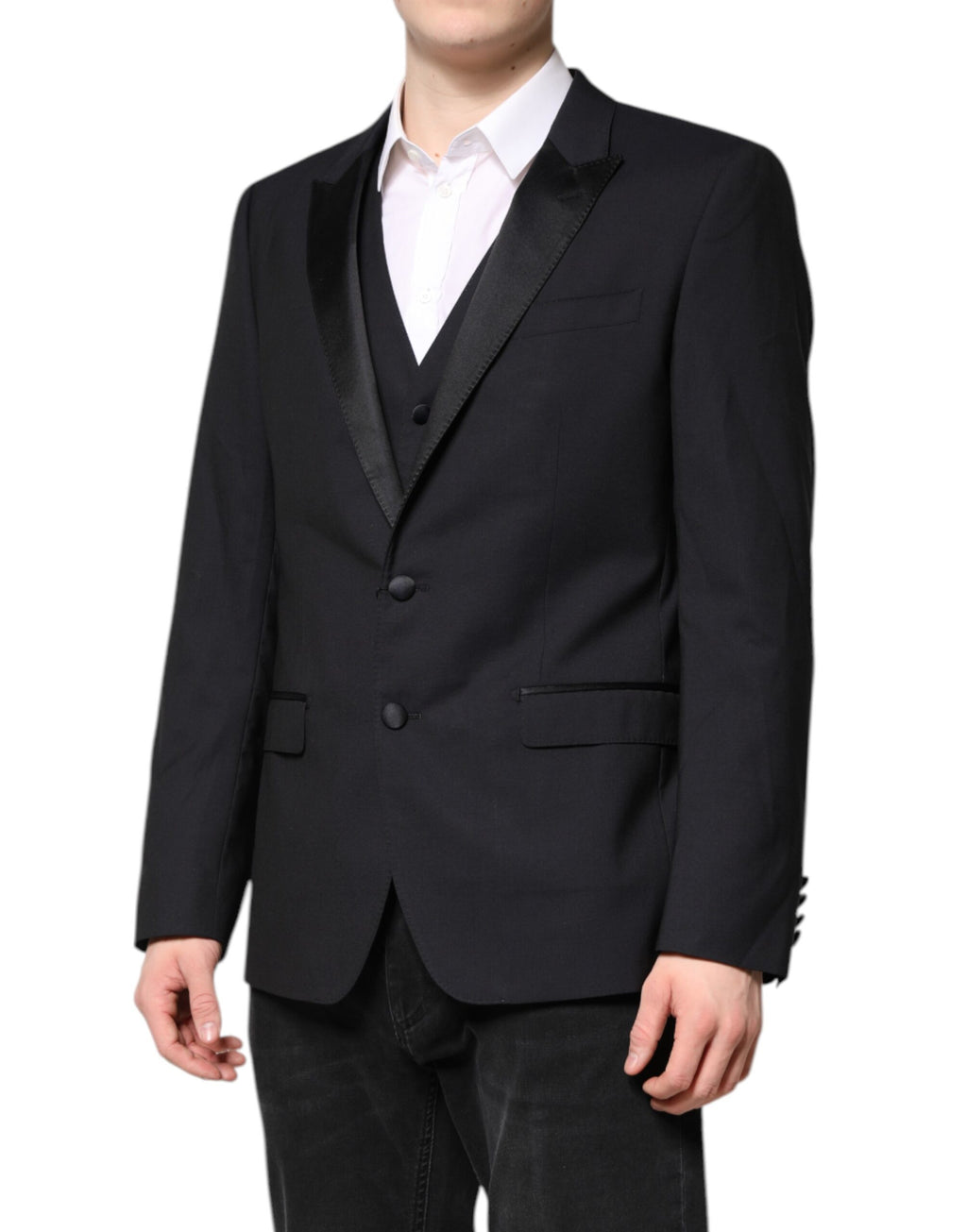 Dolce & Gabbana Dark Blue MARTINI Wool Suit 2 Piece Jacket