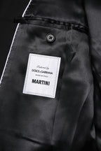 Dolce & Gabbana Black MARTINI Double Breasted Suit Jacket