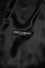 Dolce & Gabbana Black Wool Dress Formal Men Waistcoat Vest