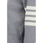 Thom Browne Gray Fleece Wool Sweatshirt