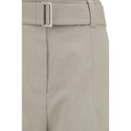 Brunello Cucinelli Cream Cotton Casual Pants