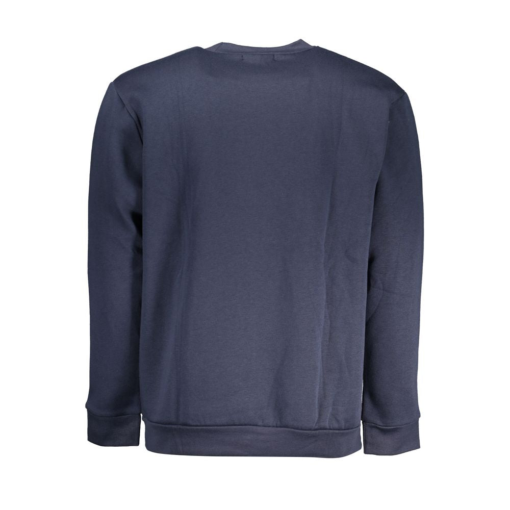 Cavalli Class Blue Cotton Men Sweater