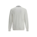 Brunello Cucinelli White Cotton Cardigan