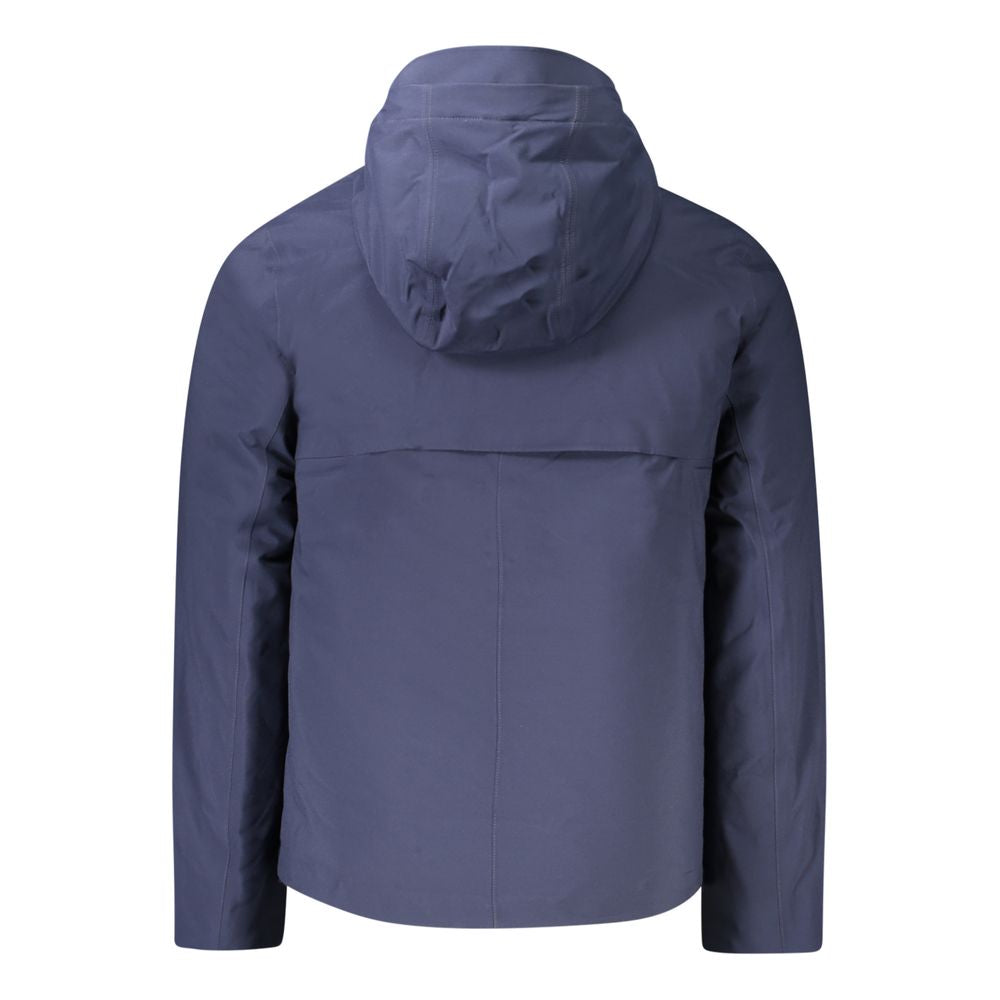 K-WAY Blue Polyester Men Jacket