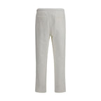 Brunello Cucinelli White Cotton Joggers (Workout Pants)