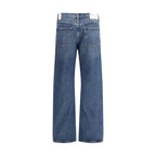 Agolde Blue Cotton Straight-Leg Jeans