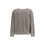 Brunello Cucinelli Beige Cotton Sweatshirt