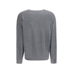 Brunello Cucinelli Gray Cotton Sweatshirt