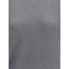 Brunello Cucinelli Gray Cotton Sweatshirt