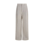 Brunello Cucinelli White Viscose Casual Pants