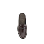 Brunello Cucinelli Brown Calf Leather Bos Taurus Slip-On Loafers
