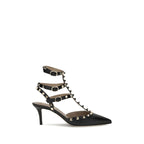 Valentino Garavani Black Calf Leather Bos Taurus High Heel Pumps