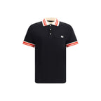 Valentino Black Cotton Polo Shirt