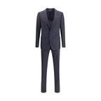 Dolce & Gabbana Black Fleece Wool Two-Piece Suit