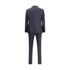 Dolce & Gabbana Black Fleece Wool Two-Piece Suit