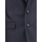 Dolce & Gabbana Black Fleece Wool Two-Piece Suit