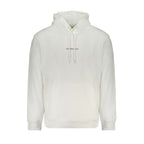 Calvin Klein White Cotton Men Sweater with Hood