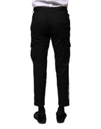 Dolce & Gabbana Black Cotton Formal Men Cropped Pants