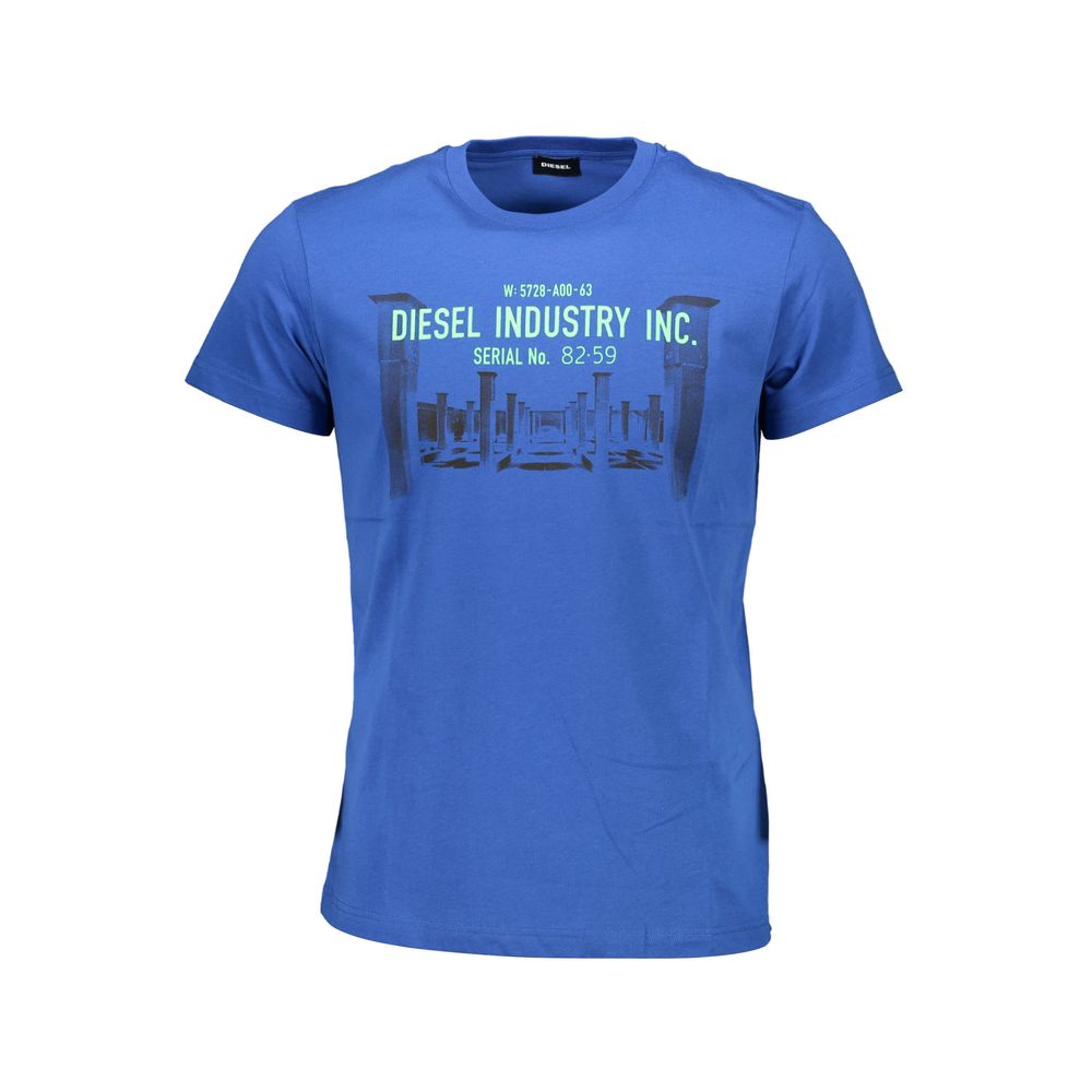 Diesel Blue Cotton T-Shirt