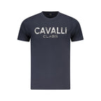 Cavalli Class Blue Cotton Men T-Shirt