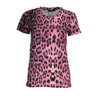 Cavalli Class Pink Cotton Women T-Shirt