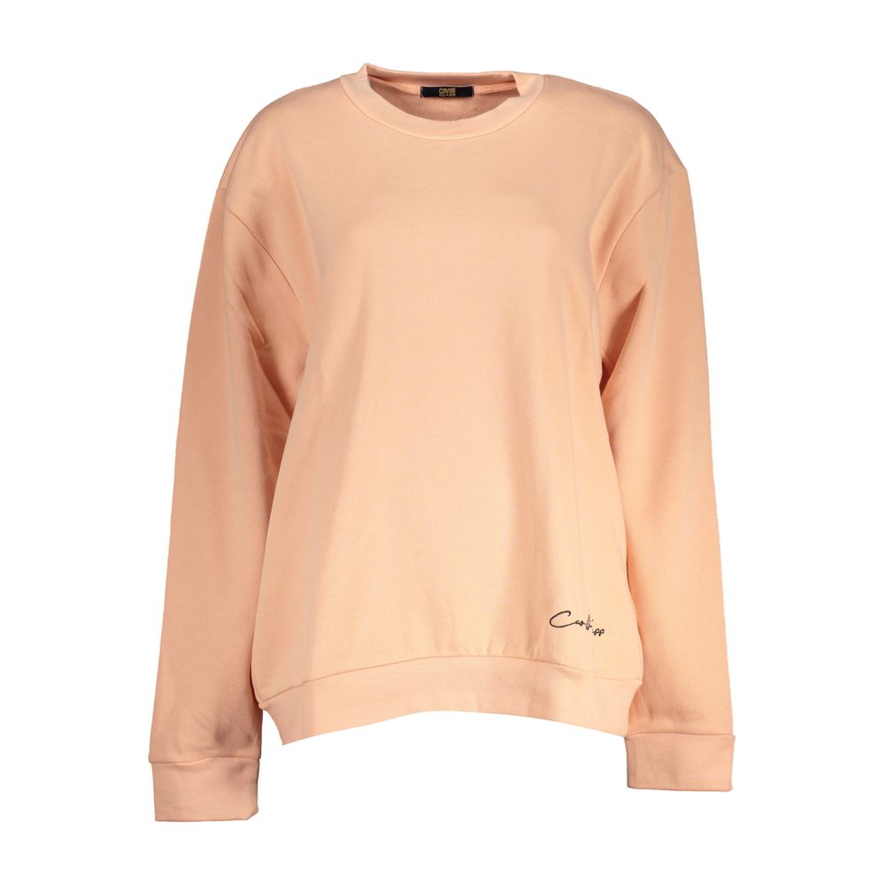 Cavalli Class Pink Cotton Women Sweater