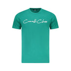 Cavalli Class Green Cotton Men T-Shirt
