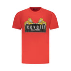 Cavalli Class Red Cotton Men T-Shirt