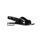 Calvin Klein Black Leather Women Sandal