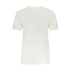 Converse White Cotton Women T-Shirt