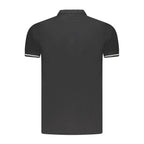 Cavalli Class Black Cotton Men Polo Shirt