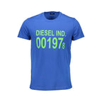 Diesel Blue Cotton T-Shirt