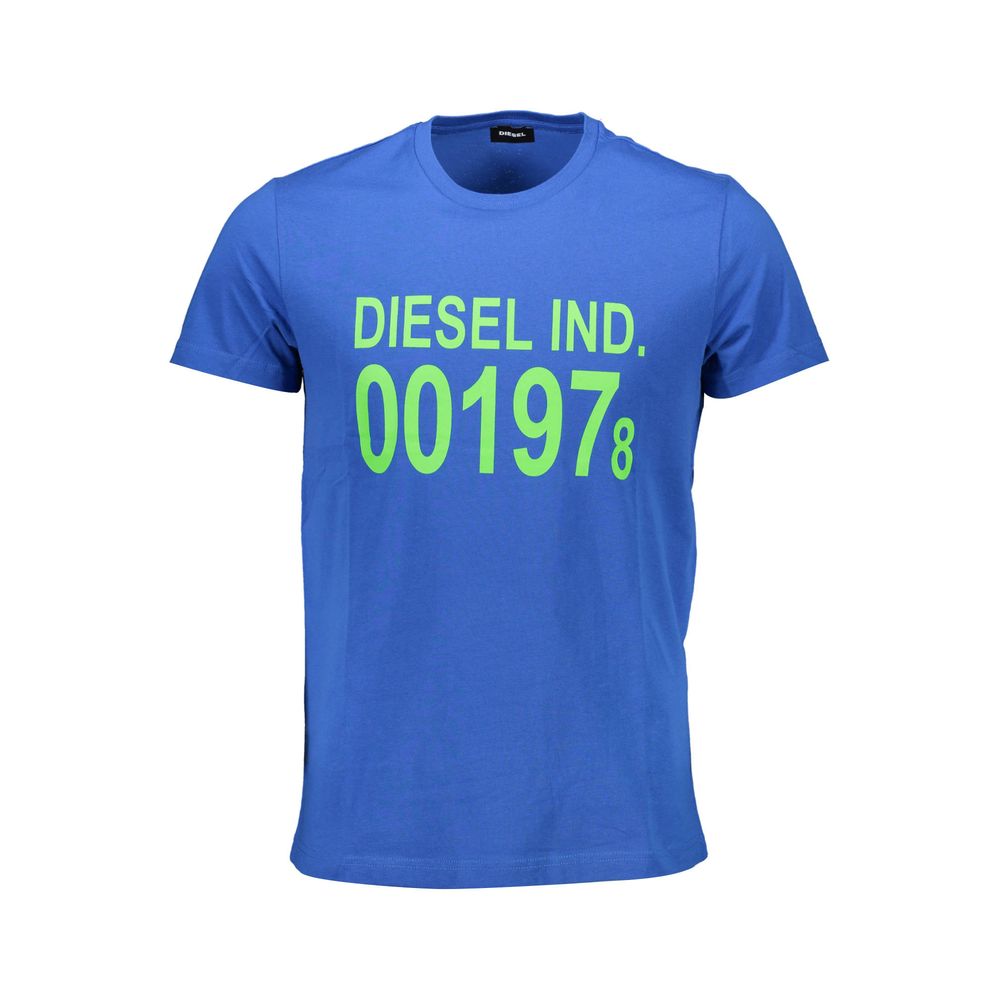 Diesel Blue Cotton T-Shirt