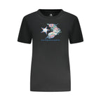 Converse Black Cotton Women T-Shirt