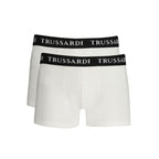 Trussardi White Cotton Men's Boxer Briefs